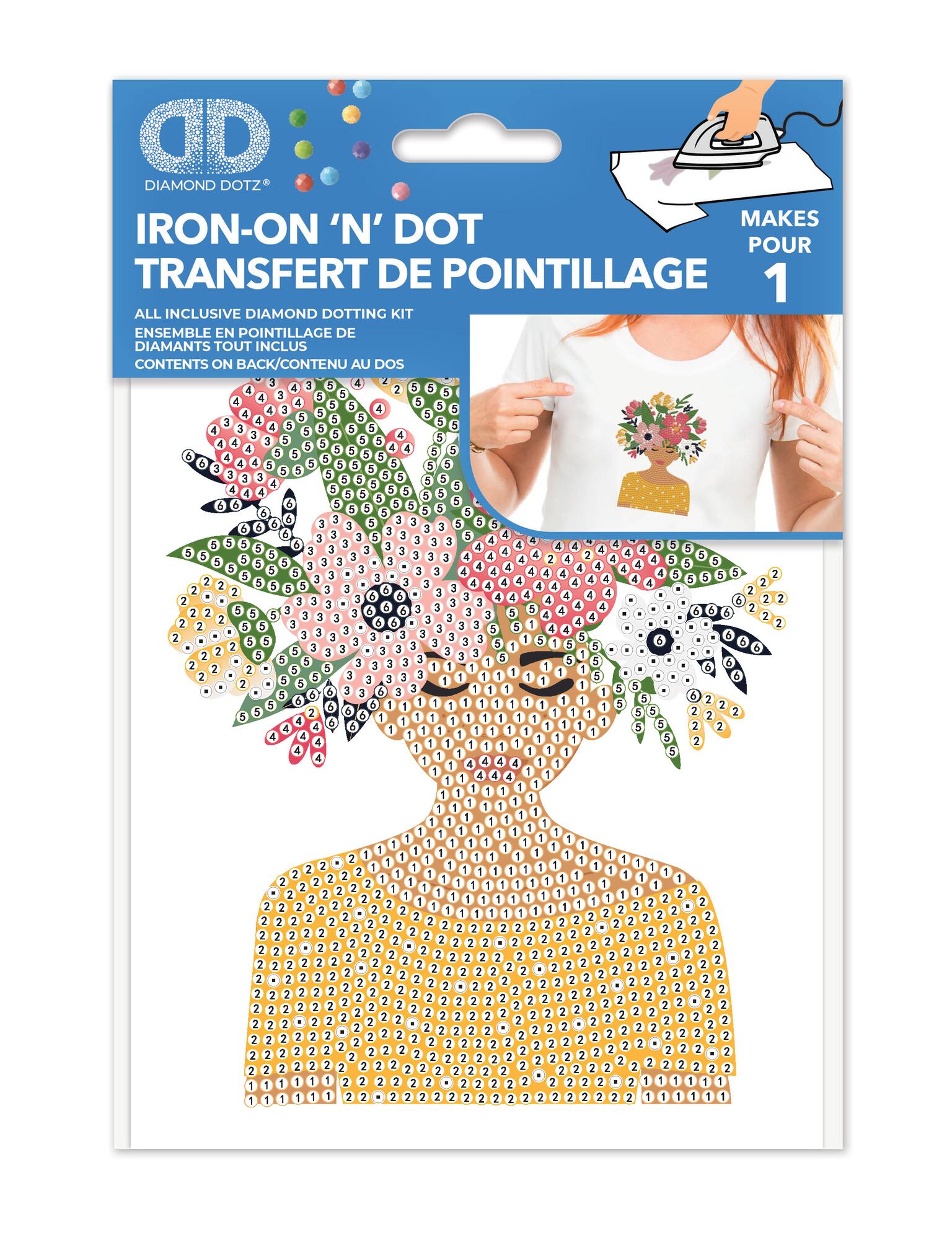 Diamond Dotz® Flower Hat Iron-On 'n' Dot Kit